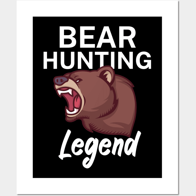Bear hunting legend Wall Art by maxcode
